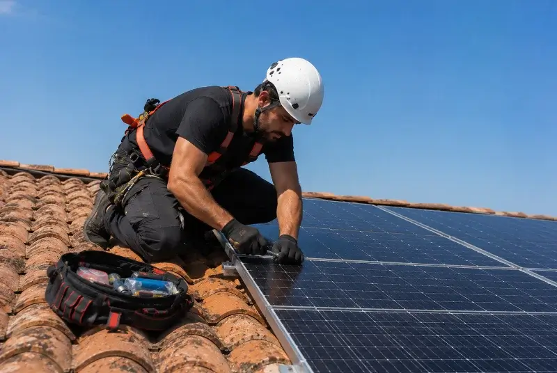 Maintenance et monitoring de panneaux solaires à Palaja
